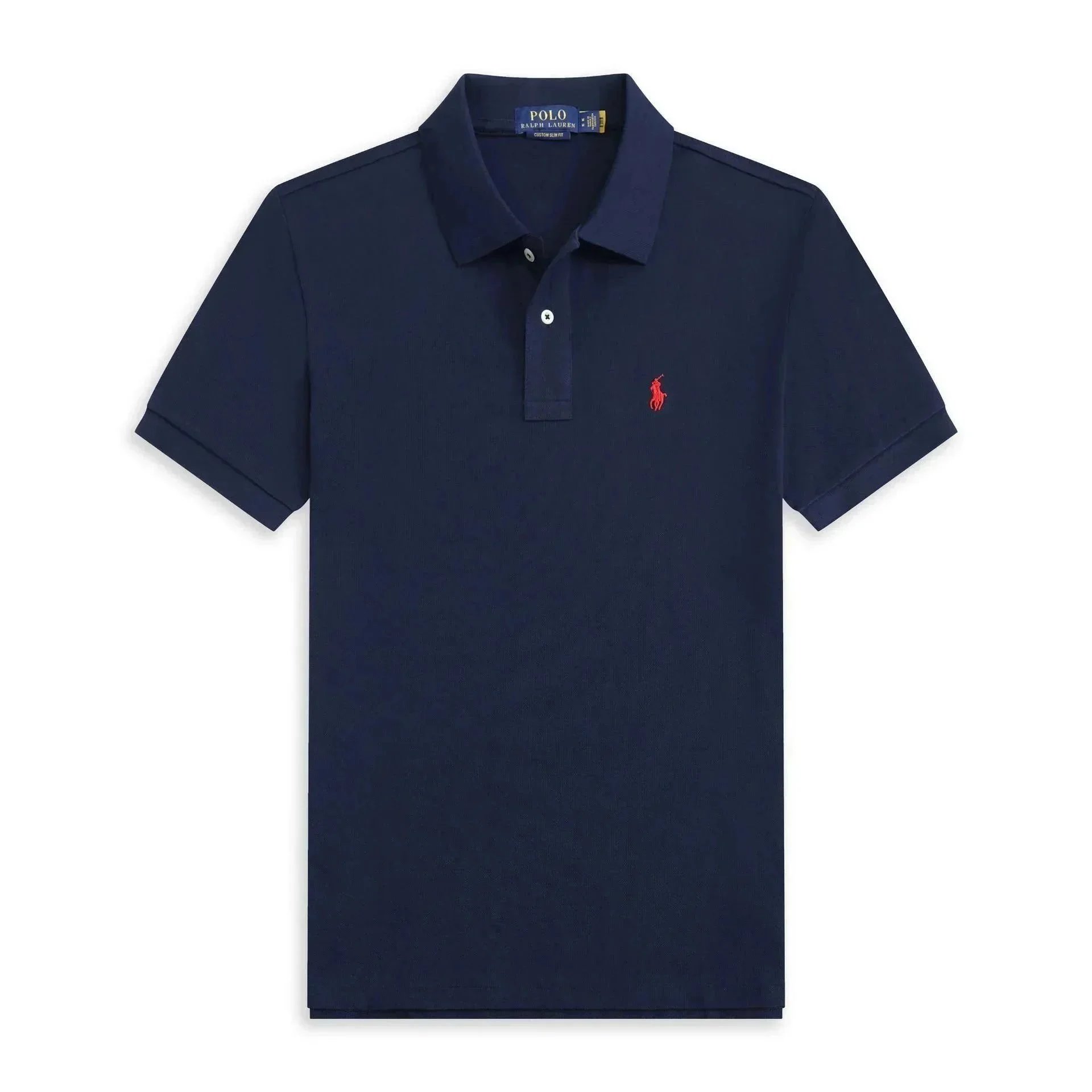 Solid Color Short Sleeve Collared Shirt photo 6