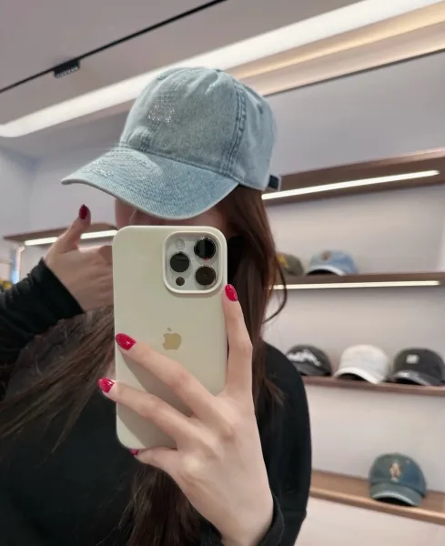 Acne Studios Denim Baseball Cap Light Blue - 4