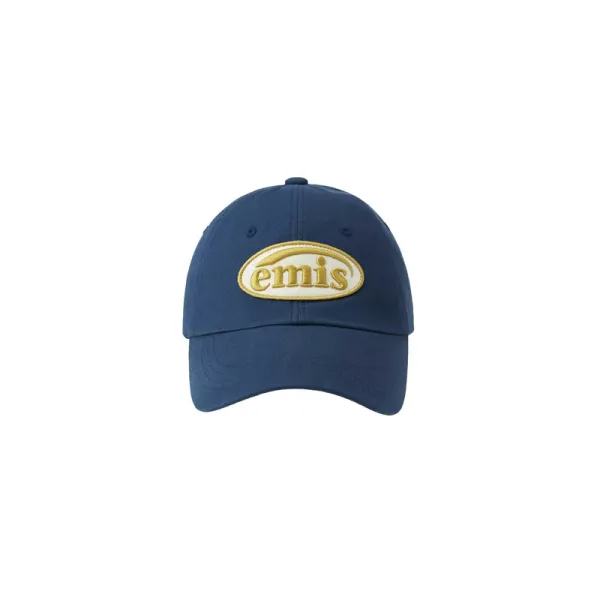 Design Emis Logo Embroidered Baseball Cap Navy Baseball Cap - 1