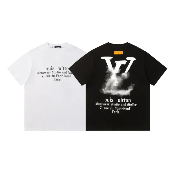 Louis Vuitton Menswear Studio T-Shirt Black and White - 1