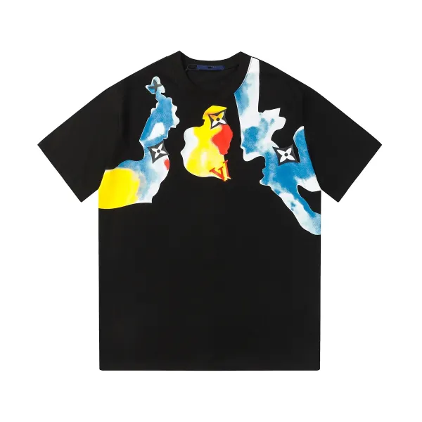 Louis Vuitton Monogram Cloud Print Black T-Shirt - 1