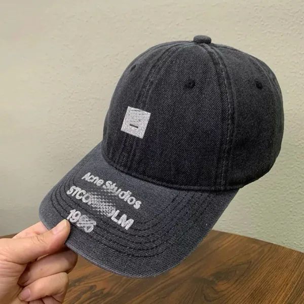 Acne Studios Denim Baseball Cap Light Blue - 11