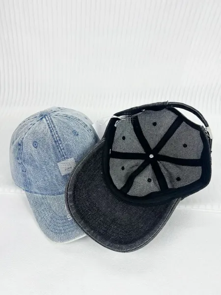 Acne Studios Denim Baseball Cap Light Blue - 12