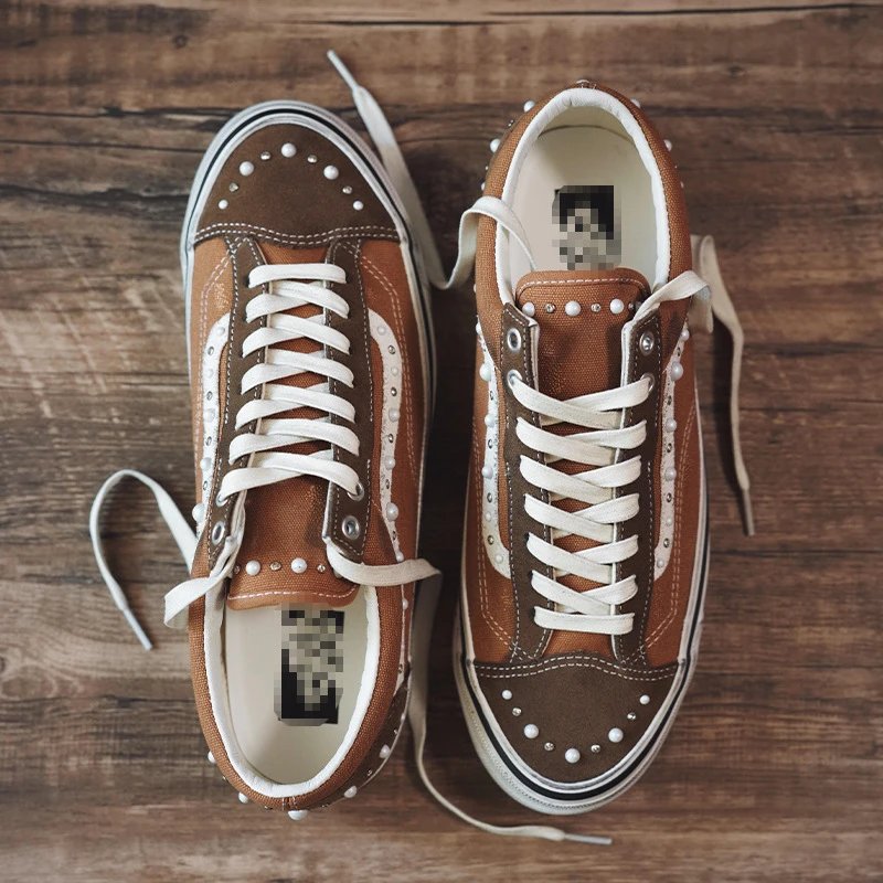 VS Pearl Dirty Shoes Navy Suede Vintage Skate photo 8