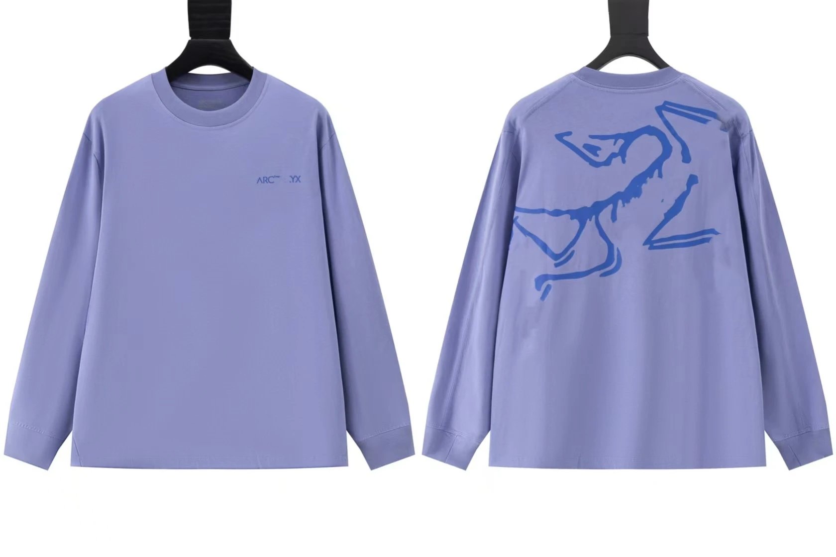 Bird Print Autumn Winter Couple Long Sleeve T-Shirt photo 7