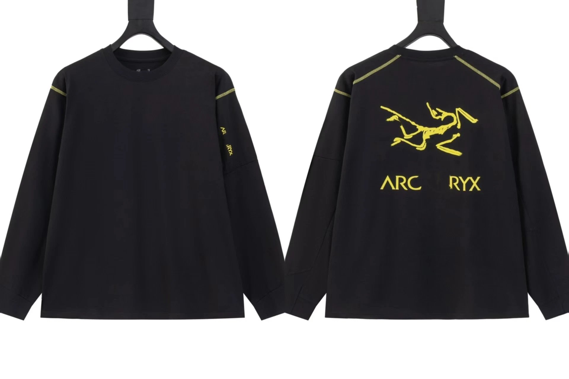 Bird Print Autumn Winter Couple Long Sleeve T-Shirt photo 2