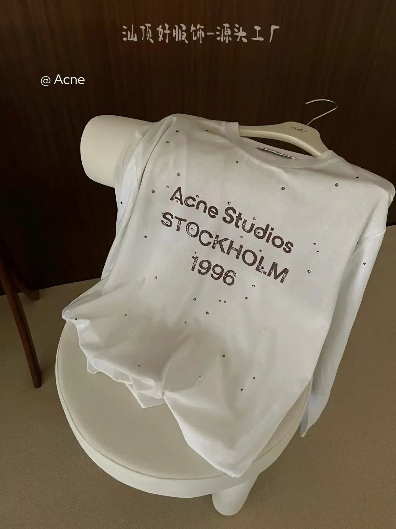 Acne Studios Stockholm 1996 Studded Long-Sleeve T-Shirt Black - 7
