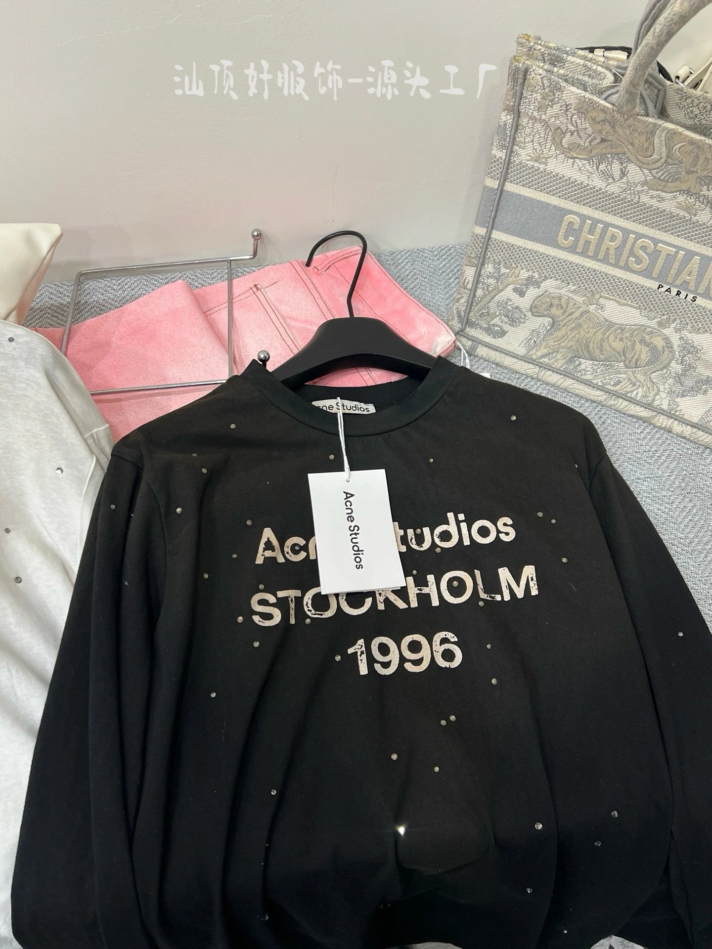 Acne Studios Stockholm 1996 Studded Long-Sleeve T-Shirt Black - 11