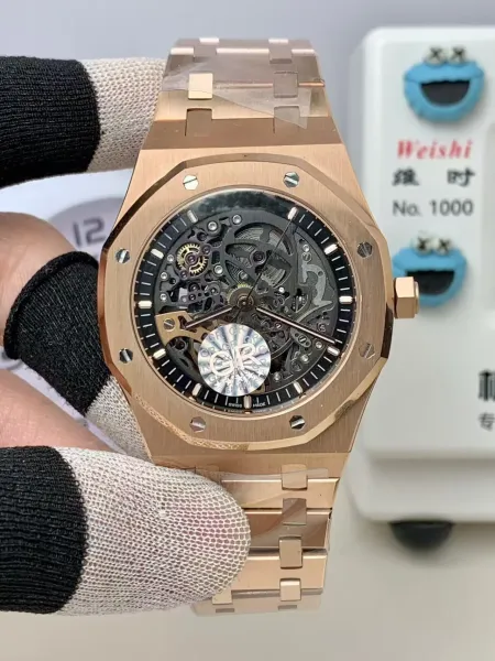 Audemars Piguet Royal Oak Skeleton Rose Gold Mechanical Watch - 1