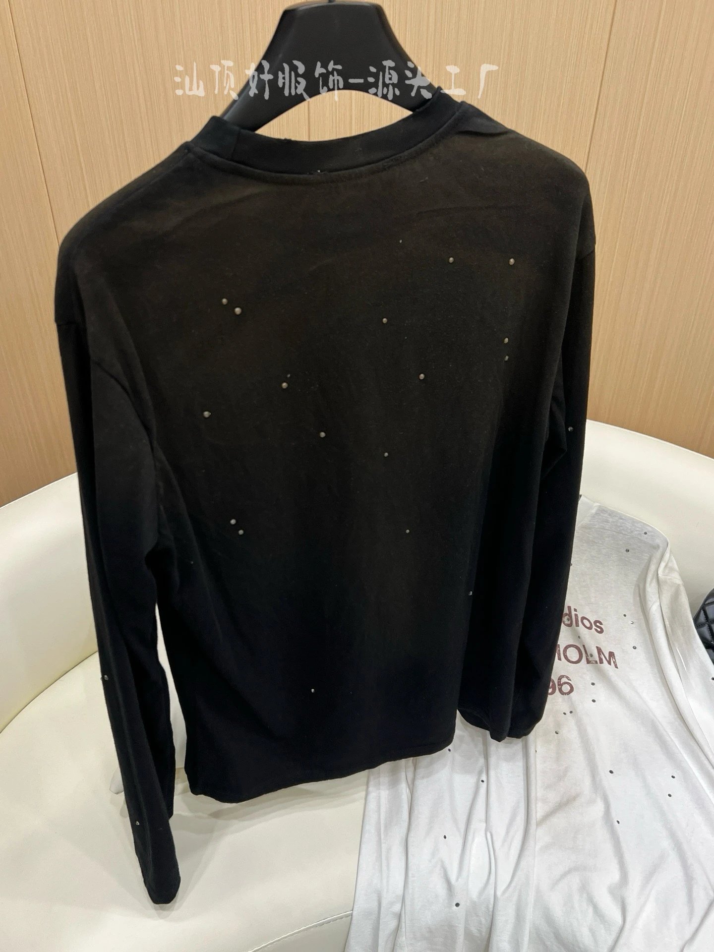 Acne Studios Stockholm 1996 Studded Long-Sleeve T-Shirt Black - 10