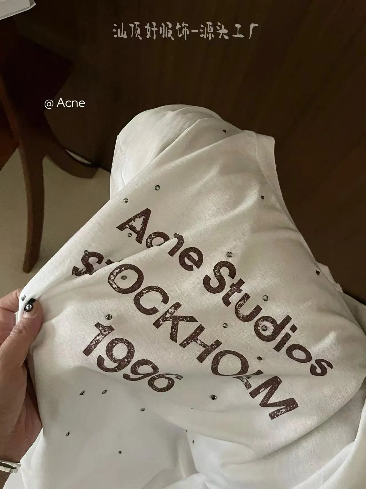 Acne Studios Stockholm 1996 Studded Long-Sleeve T-Shirt Black - 13