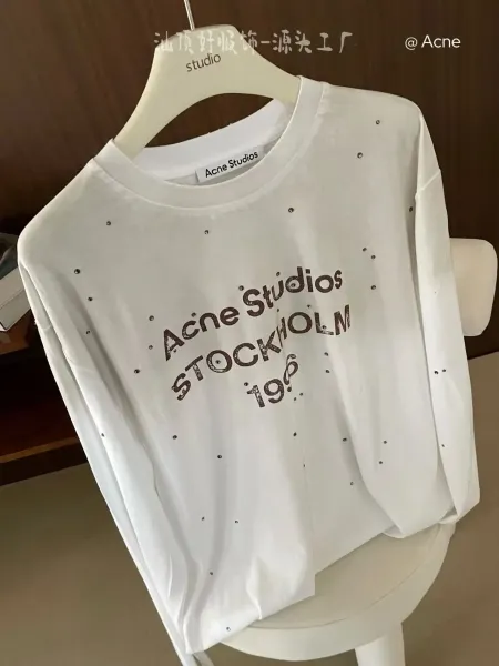 Acne Studios Stockholm 1996 Embellished White T-Shirt - 1