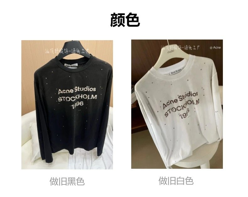 Acne Studios Stockholm 1996 Studded Long-Sleeve T-Shirt Black - 5