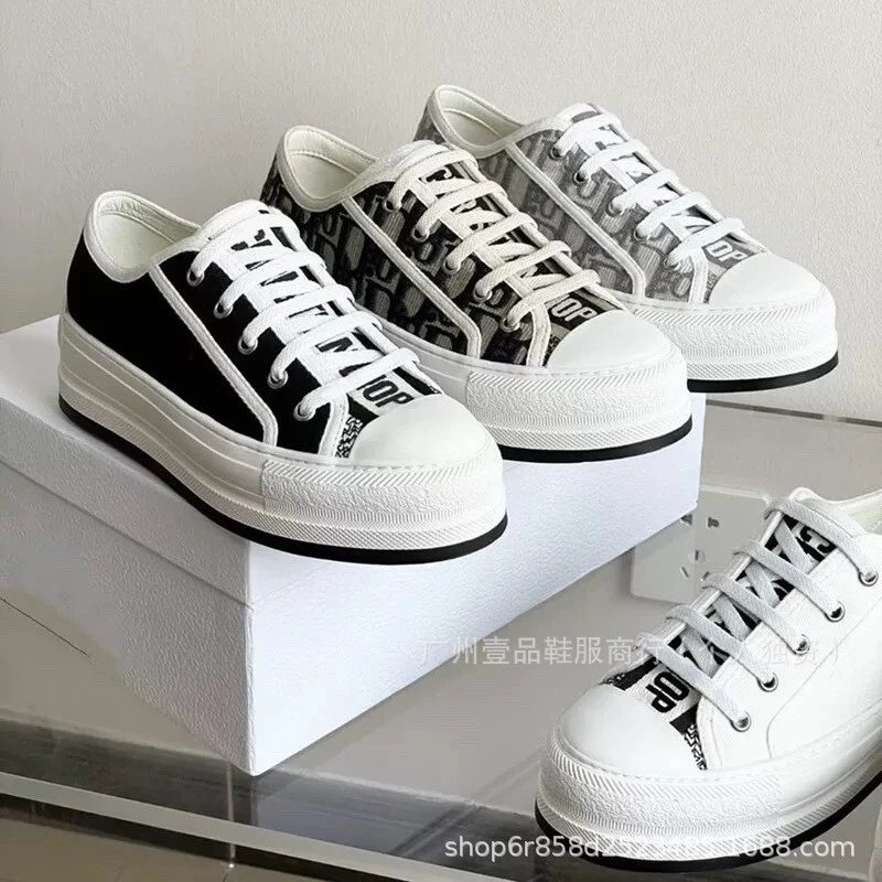 Studded Platform Canvas Sneakers