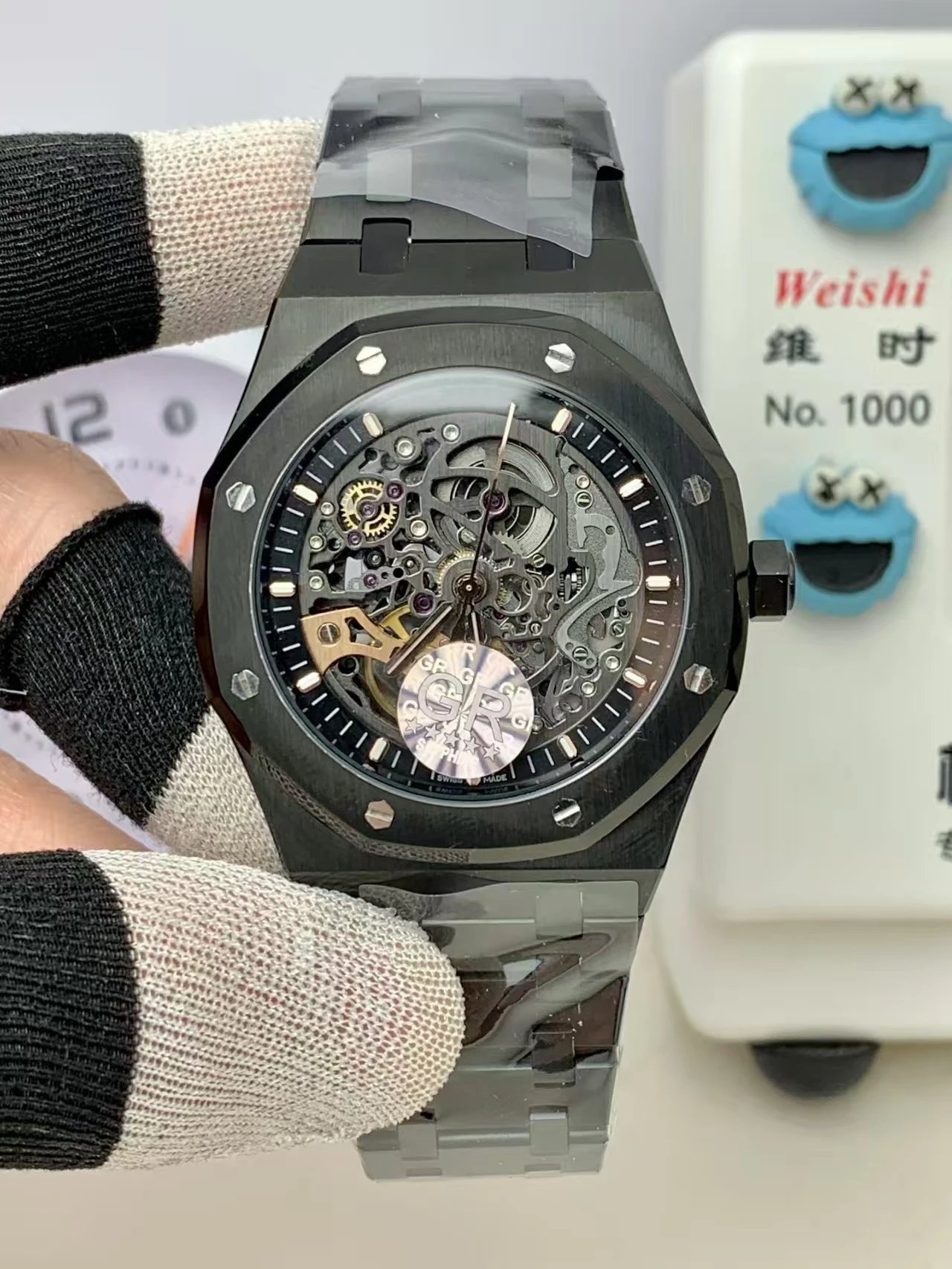 Audemars Piguet Royal Oak Skeleton Black Ceramic Mechanical Watch Watches
