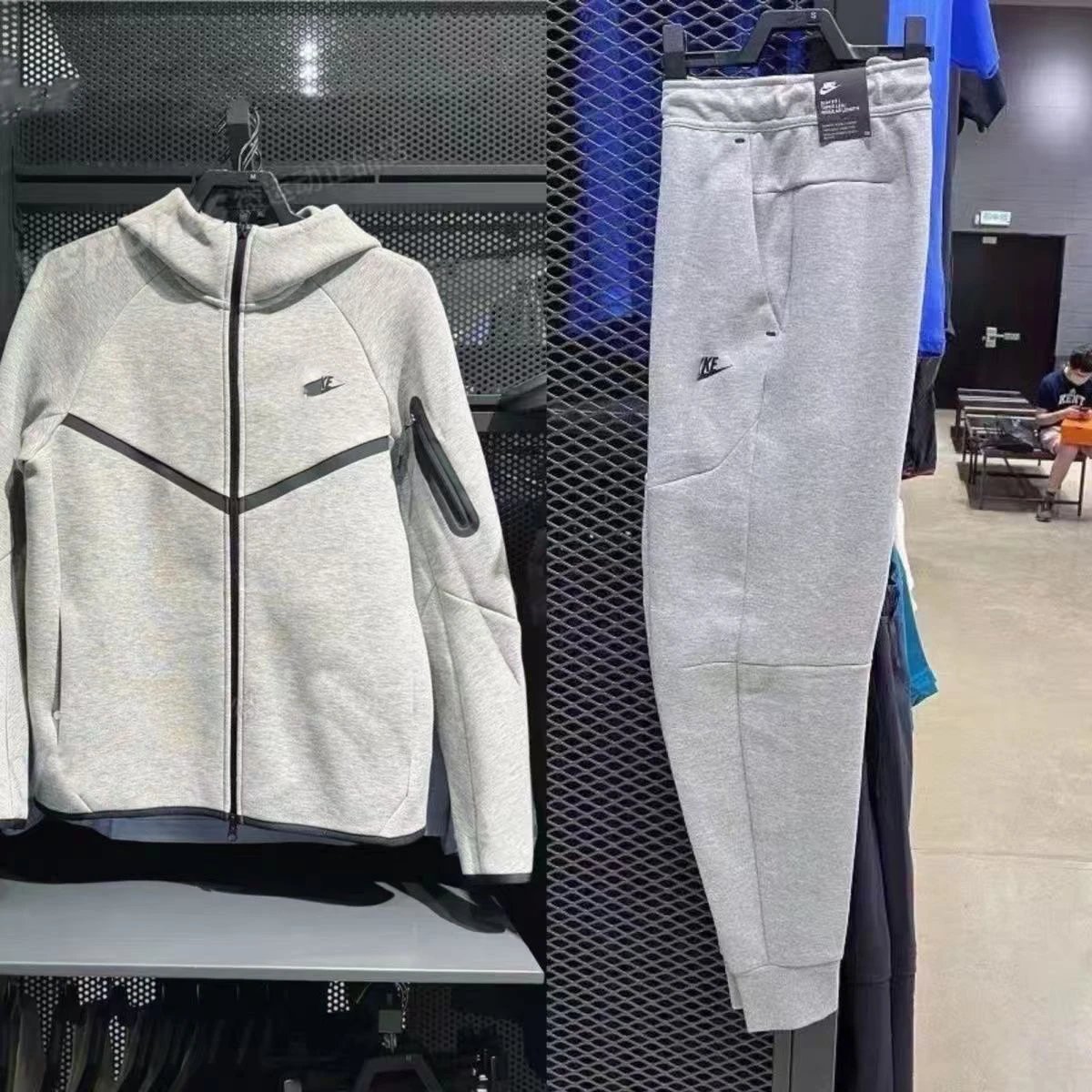Gray Nike Tech Fleece Tracksuit