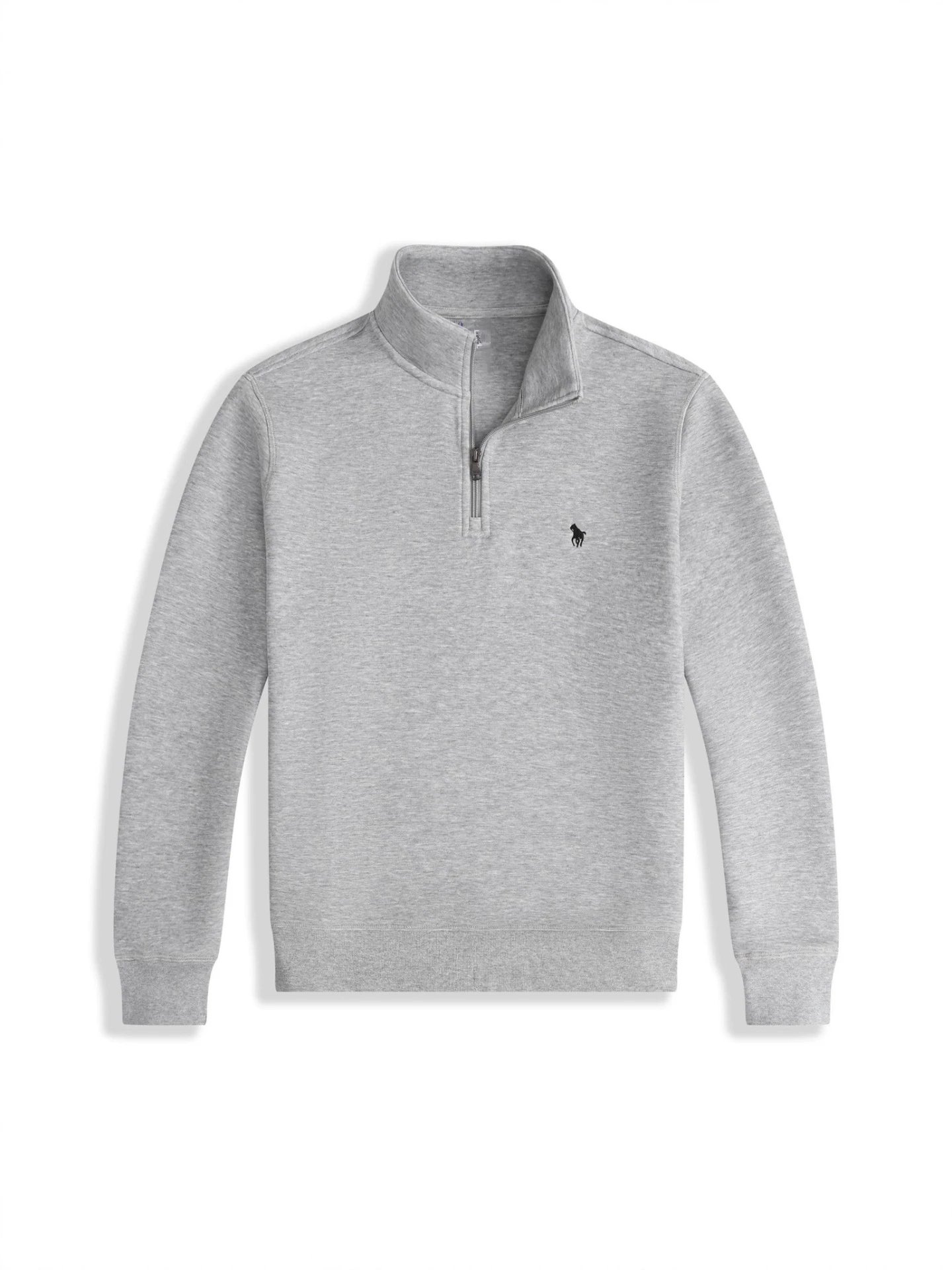 Grey Half-Zip Pullover
