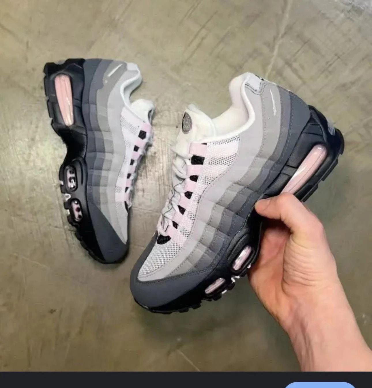 95 model-gray with light pink trim SKU image