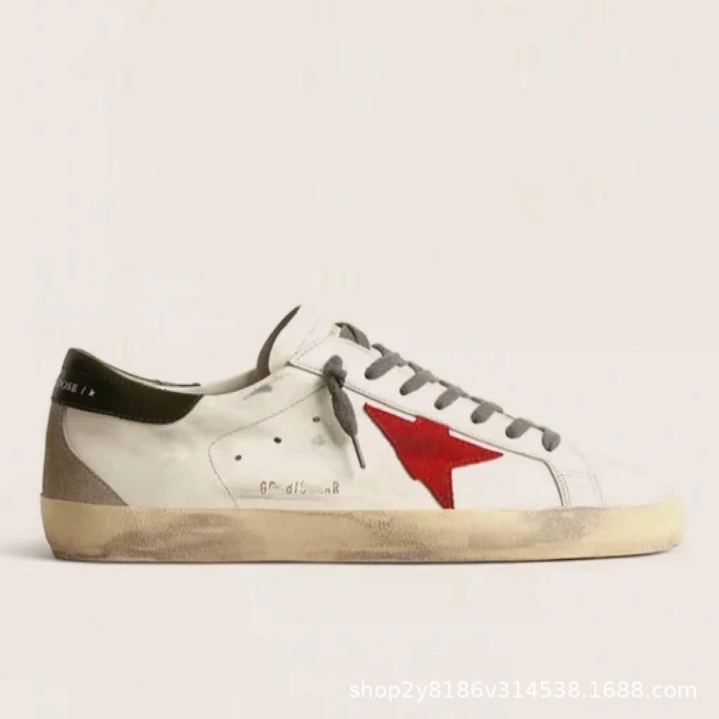 Golden Goose Super-Star Low White Red Black