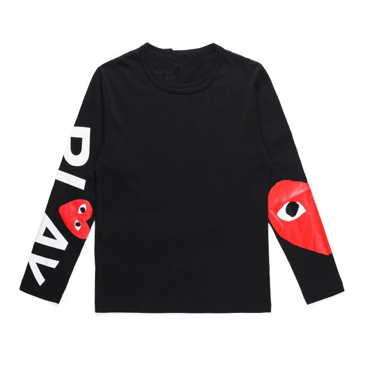 Comme des Garcons Play Heart Logo Sleeve Print T-shirt Black
