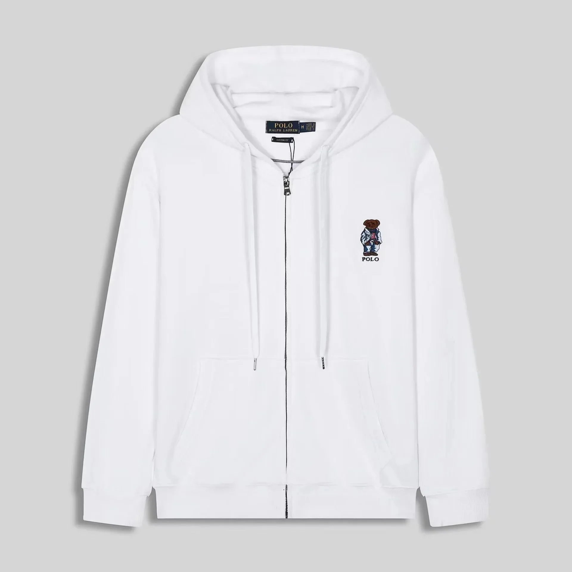 Hoodie Bear Cub White