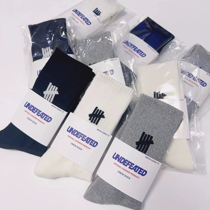 UNDEFEATED Unisex Cotton Sports Socks High-Top Thickened photo 6