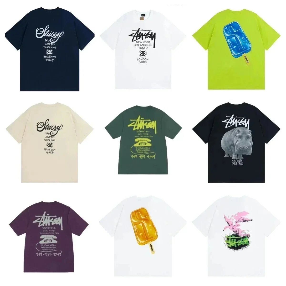 Stussy Graphic T-Shirts [40 styles]