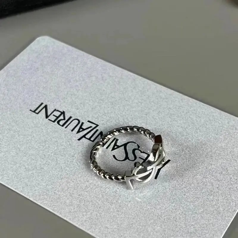 Saint Laurent Monogramme Gold Ring - 3