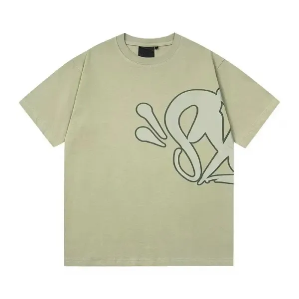 Off-White Outline Graphic T-Shirt Sage Green T-Shirt - 1
