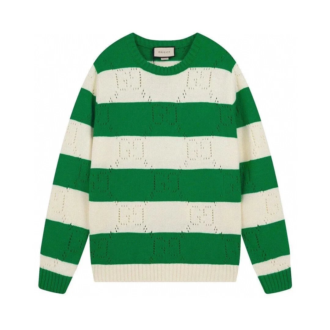 Design Cable Knit Sweater Navy with White Trim Sweater - 3