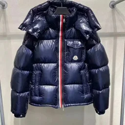 thumbnail for ins** down padded jacket star Maya ribbon jacket tide brand classic detachable cap warm down jacket