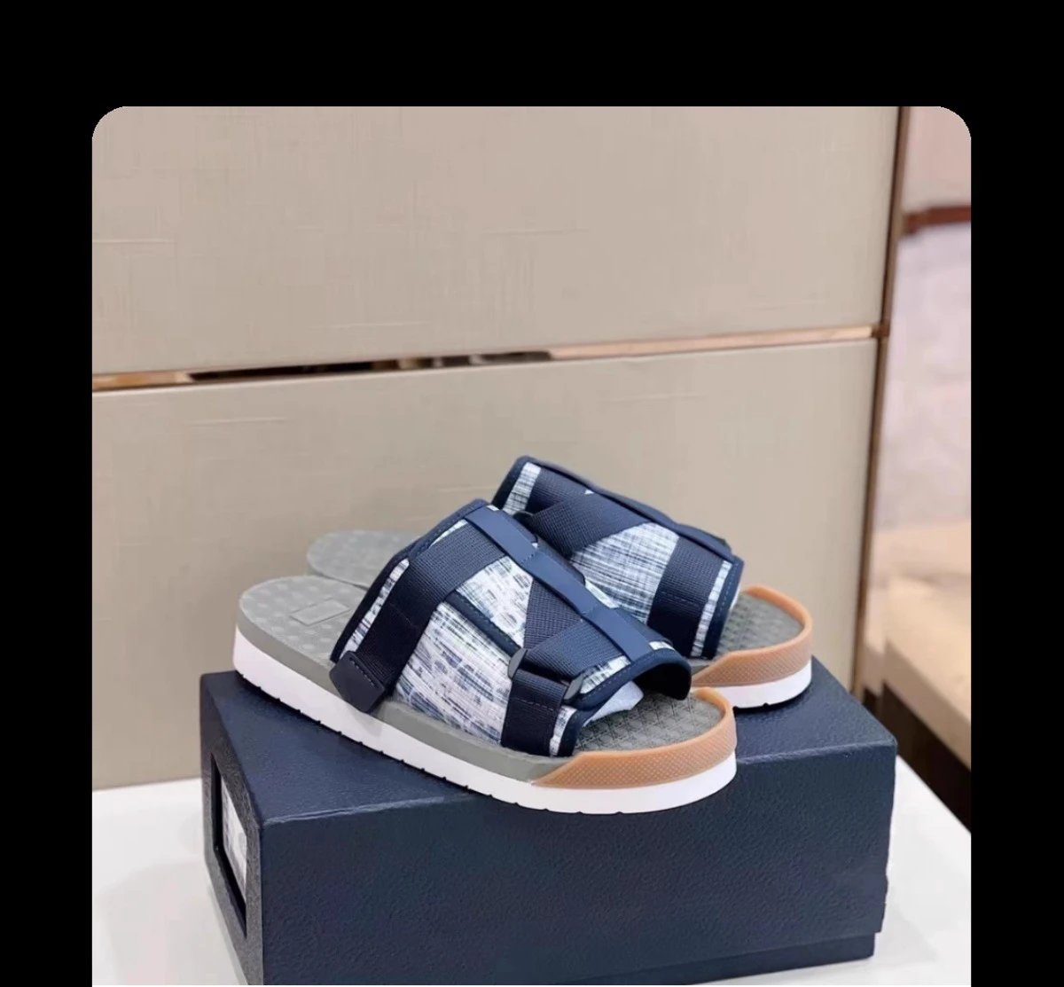 Dior B23 Oblique Sandals Black Sandals - 12