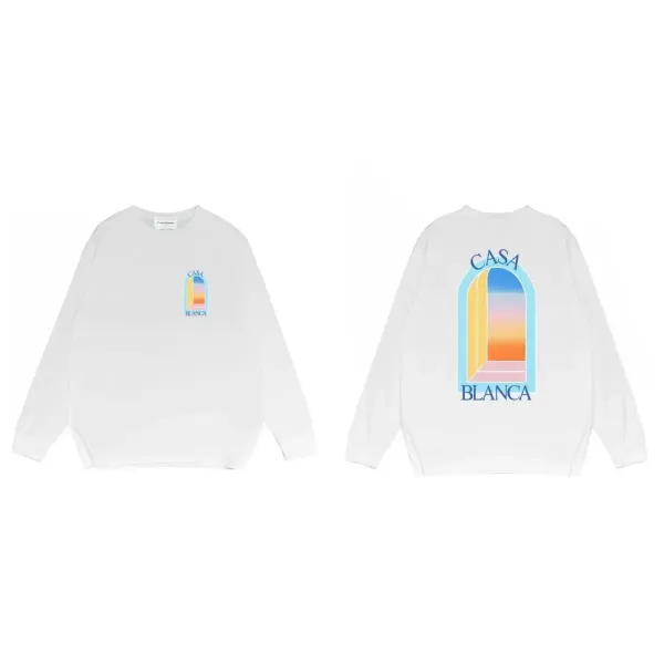 Casa Blanca Archway Graphic Long-Sleeve T-Shirt White - 1