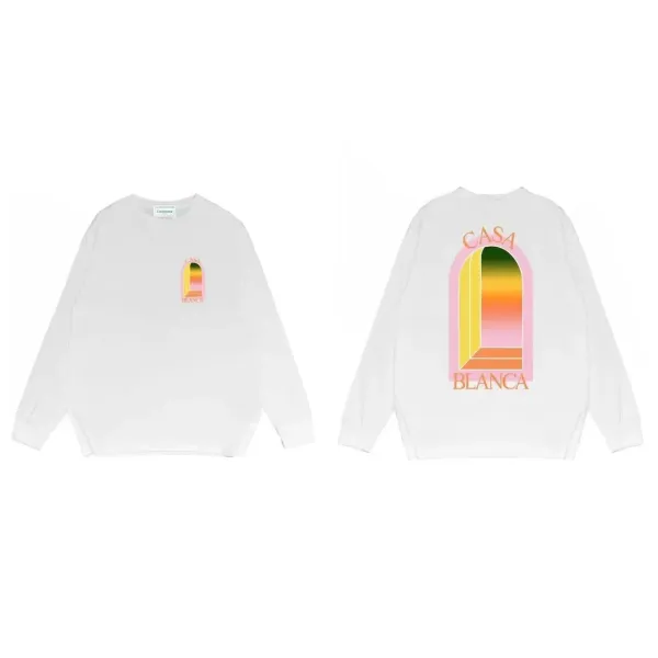 Casa Blanca Arch Gradient Long-Sleeve T-Shirt White - 1