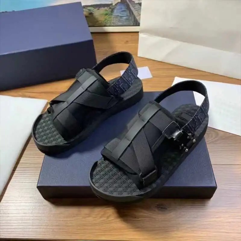 Dior B23 Oblique Sandals Black Sandals - 14