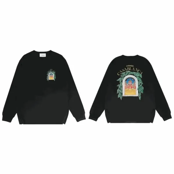 Candide x Mountain Motif Gray Oversized Long-Sleeve Sweatshirt - 3