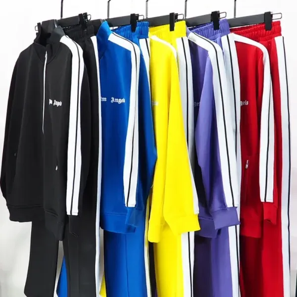 Palace Angels Track Jacket Black with Red Yellow Stripes Outerwear - 5