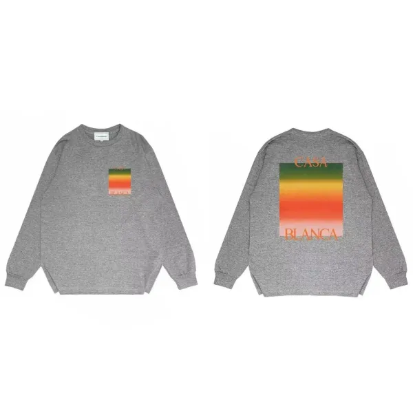 Candide x Mountain Motif Gray Oversized Long-Sleeve Sweatshirt - 6
