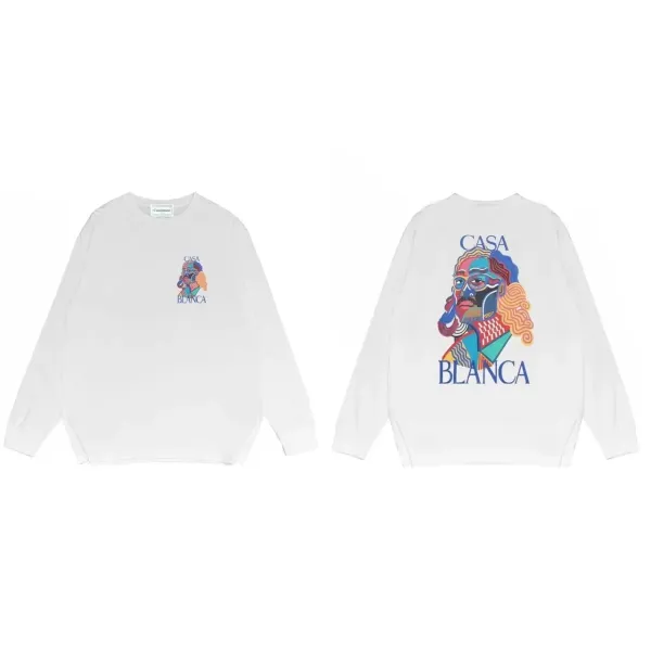 Casa Blanca Graphic Print Long-Sleeve T-Shirt White - 1