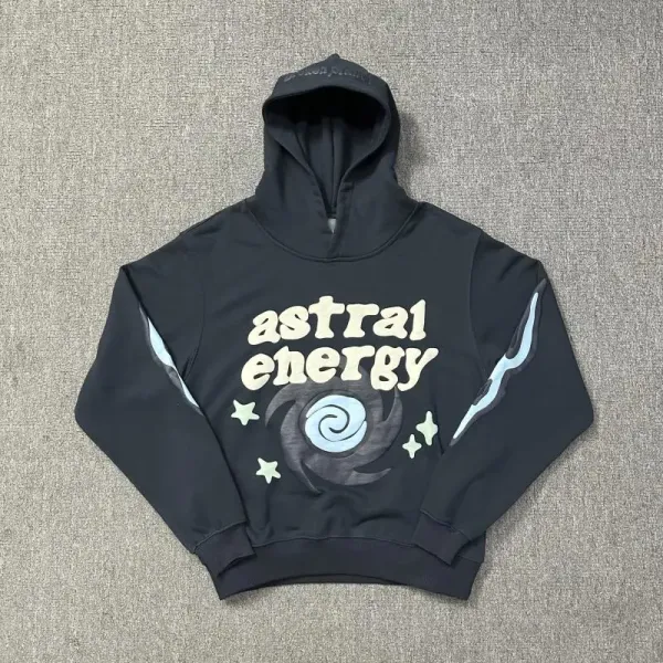 Astral Energy Graphic Hoodie Black - 1