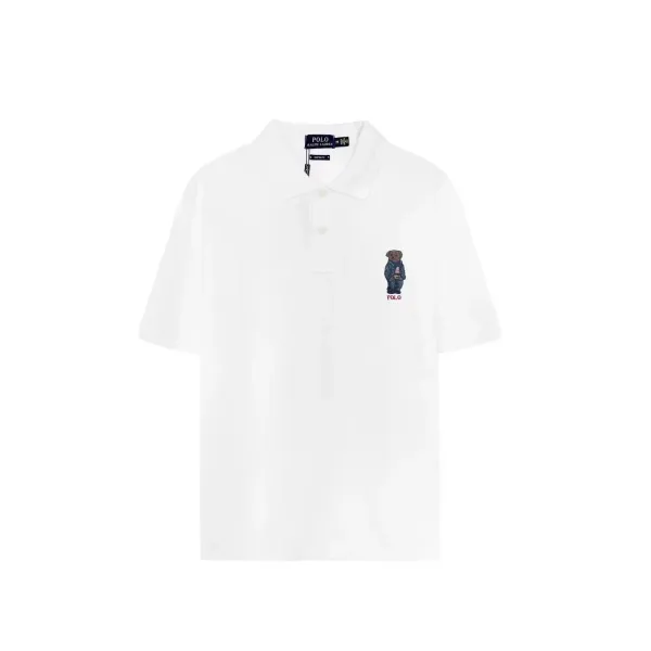 Polo Ralph Lauren Custom Fit White Polo - 1