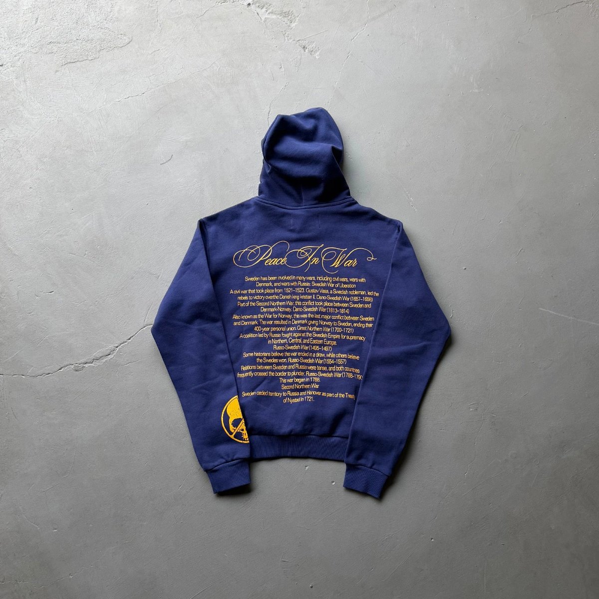 Heavyweight American Street Cross Print Hoodie Jacket