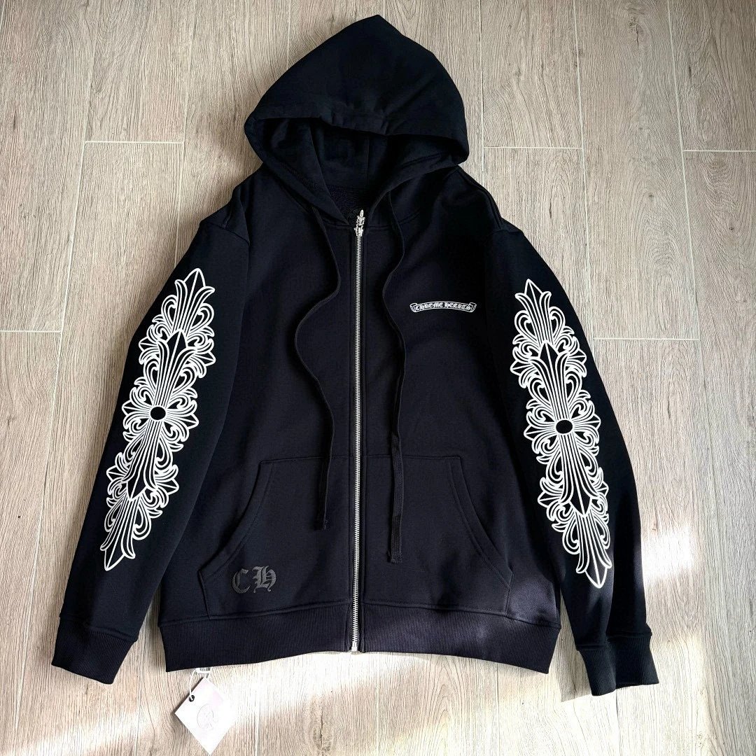 Printed Zip-Up Hoodie (Unisex)