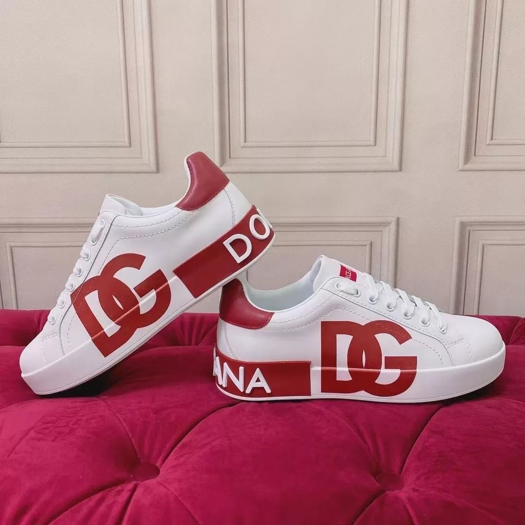 DG Letter Versatile Fashion Classic Trending Men's Casual Low Top Sneakers