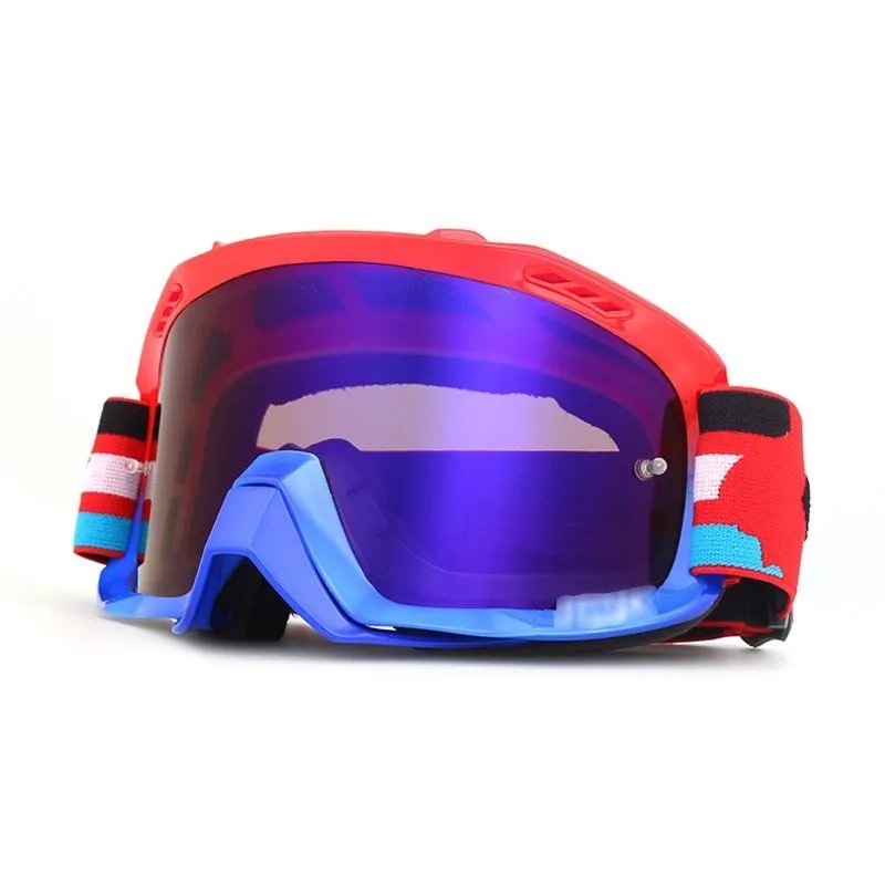 FOX Red and Blue Colorful (free glasses bag with anti-fog wipes)