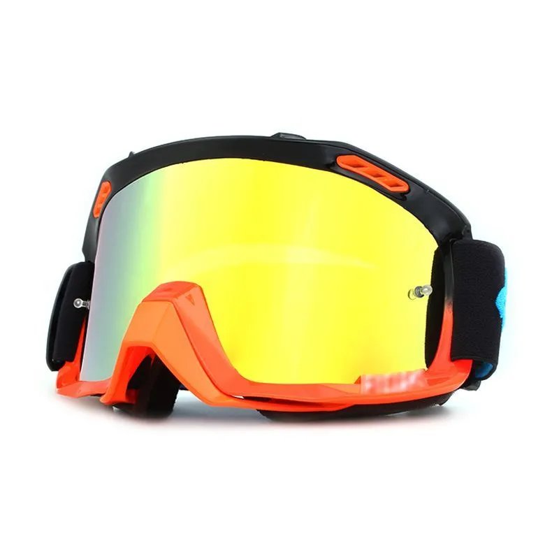 FOX Black Orange Faux Red (free glasses bag with anti-fog wipes)