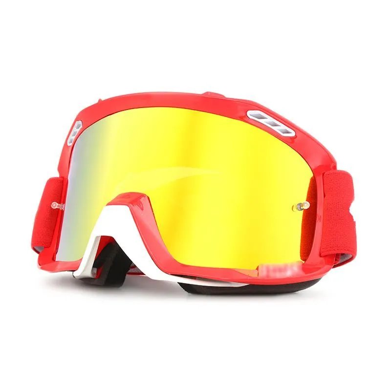 FOX Red Frame Faux Red (free glasses bag with anti-fog wipes)
