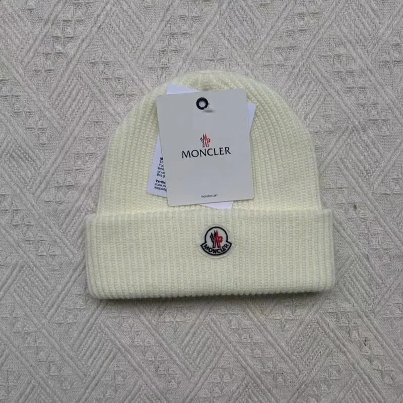 White MK Knit Hat