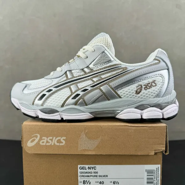 Asics Gel-NYC Cream/Pure Silver Running Shoes - 1