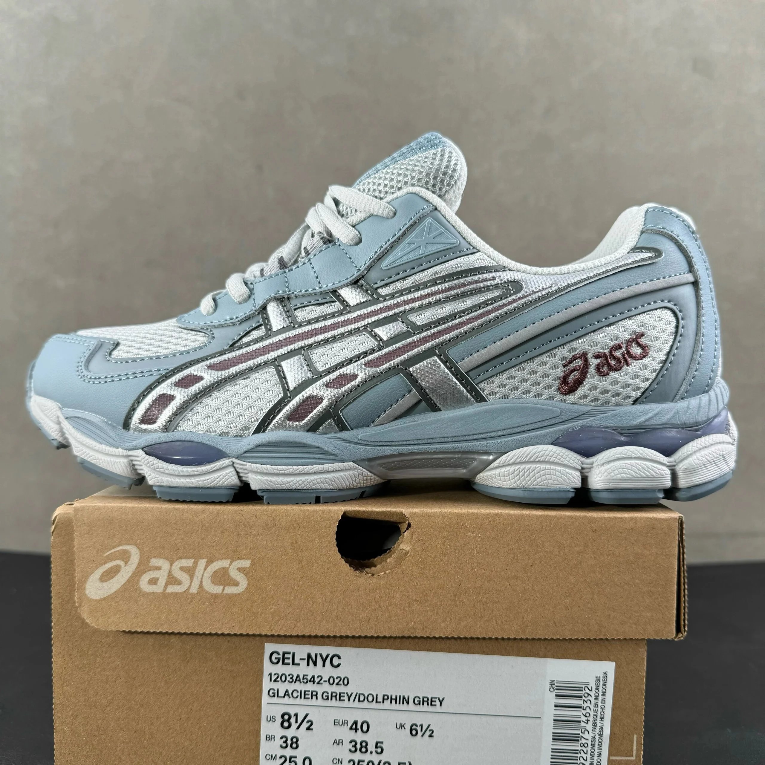 Asics Gel-NYC Glacier Grey/Dolphin Grey Running Shoes